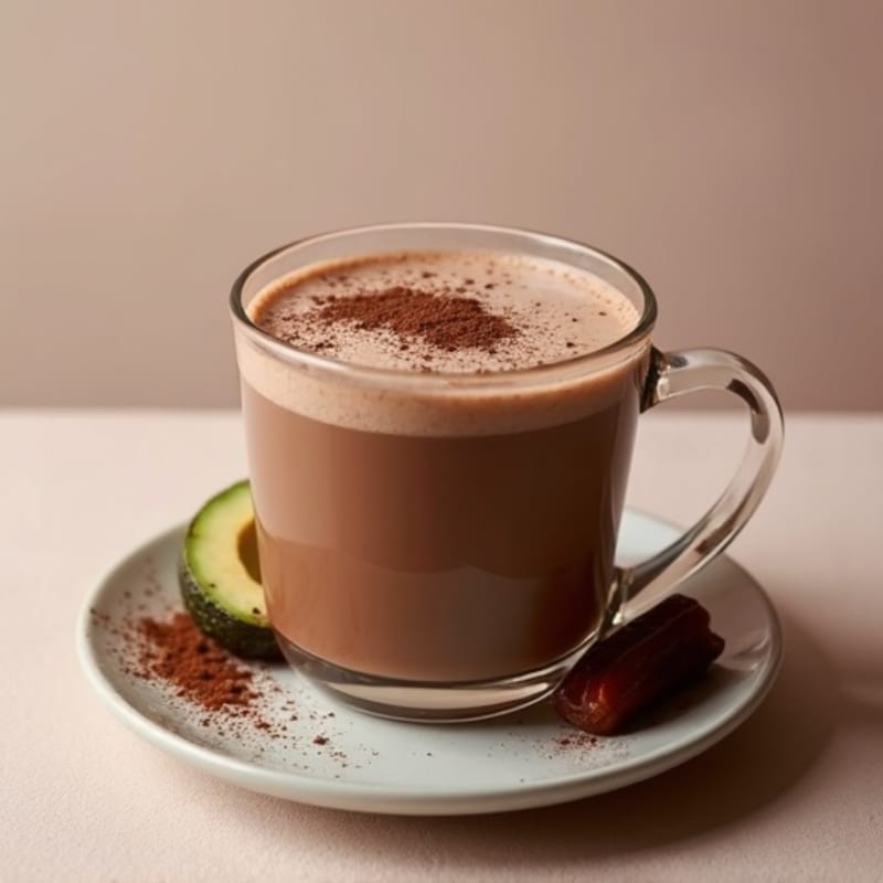 Creamy Pea Protein Dark Hot Chocolate