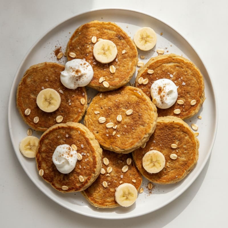 Banana Oat Griddle Cakes