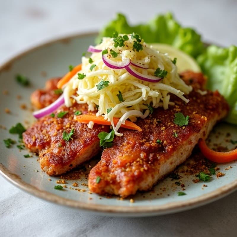 Crispy Slow-Cooked Pork Carnitas with Fresh Cabbage Slaw