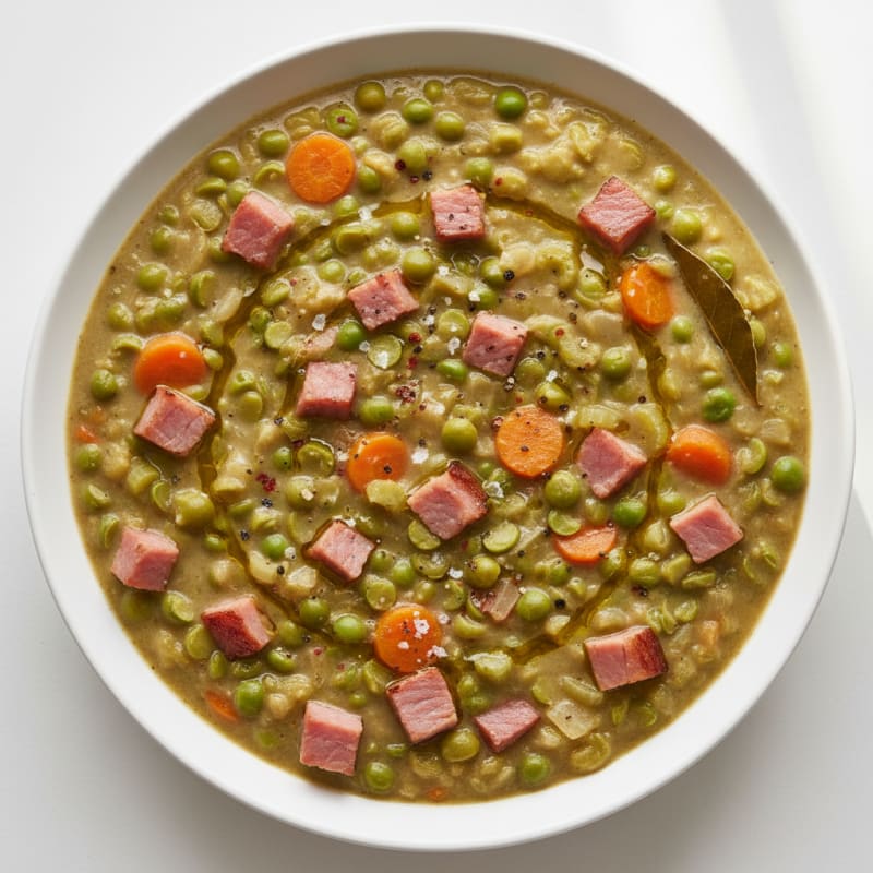 Smoky Split Pea Soup with Ham