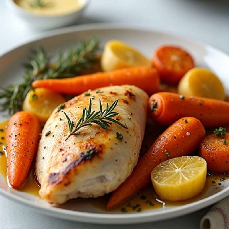 Herb-Roasted Chicken with Crispy Roasted Root Vegetables