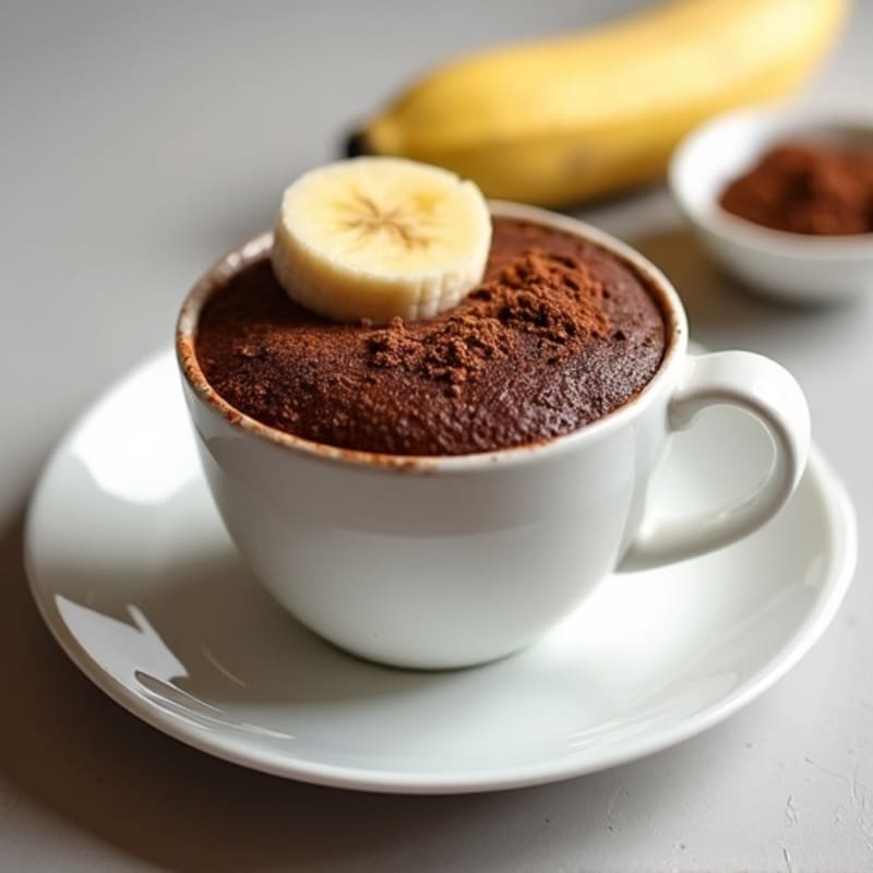 Healthy Chocolate Protein Mug Cake