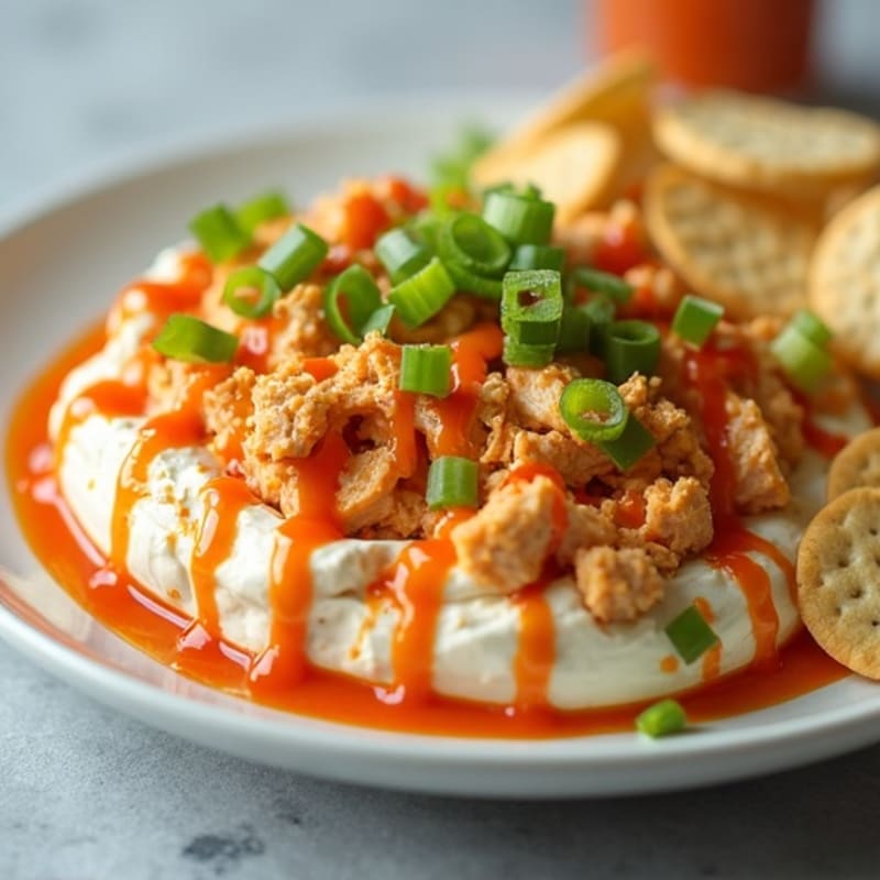 Creamy Greek Yogurt Buffalo Chicken Dip