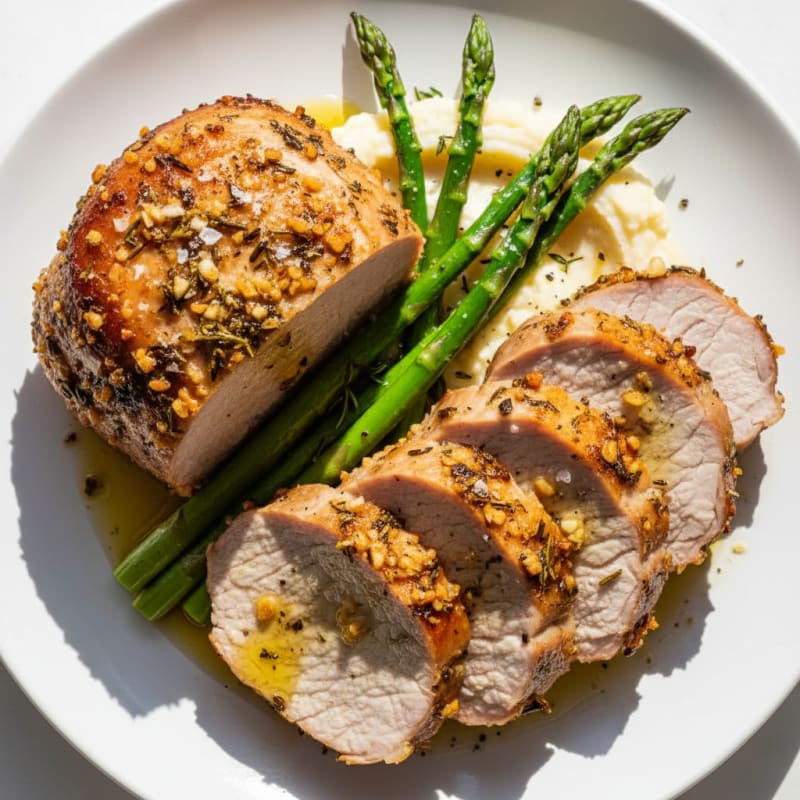Garlic-Herb Roasted Pork Loin