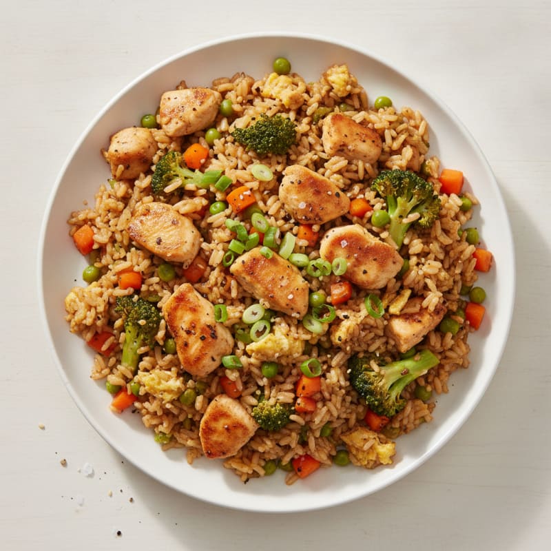 Clean Chicken and Vegetable Fried Rice