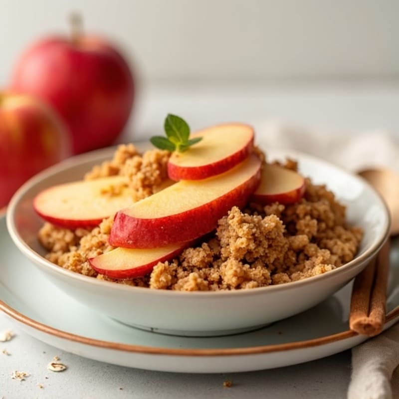 Cinnamon-Spiced Apple Oat Crumble