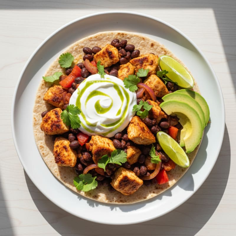 Quick Mexican Chicken Protein Boost