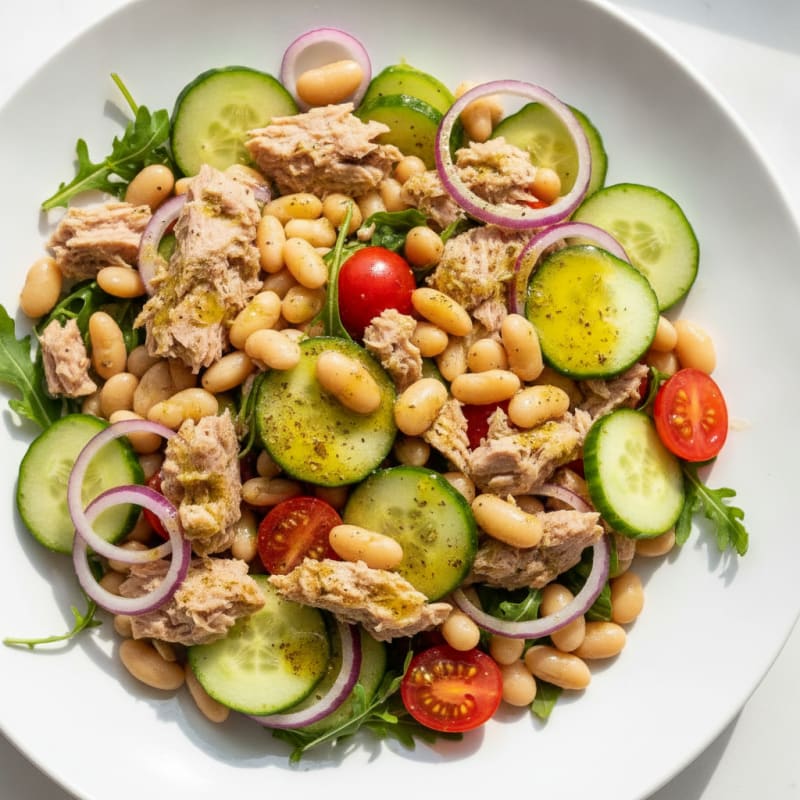 Mediterranean Tuna and White Bean Salad