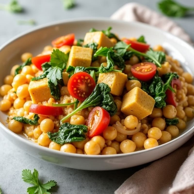 Creamy Coconut Chickpea and Spinach Curry