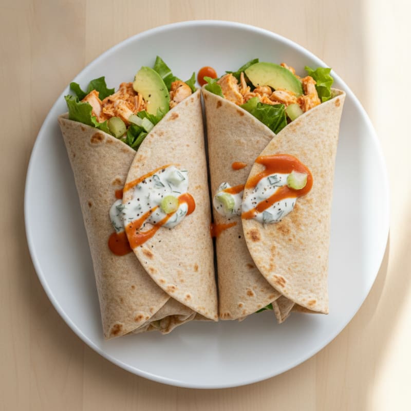 Buffalo Chicken Ranch Wraps