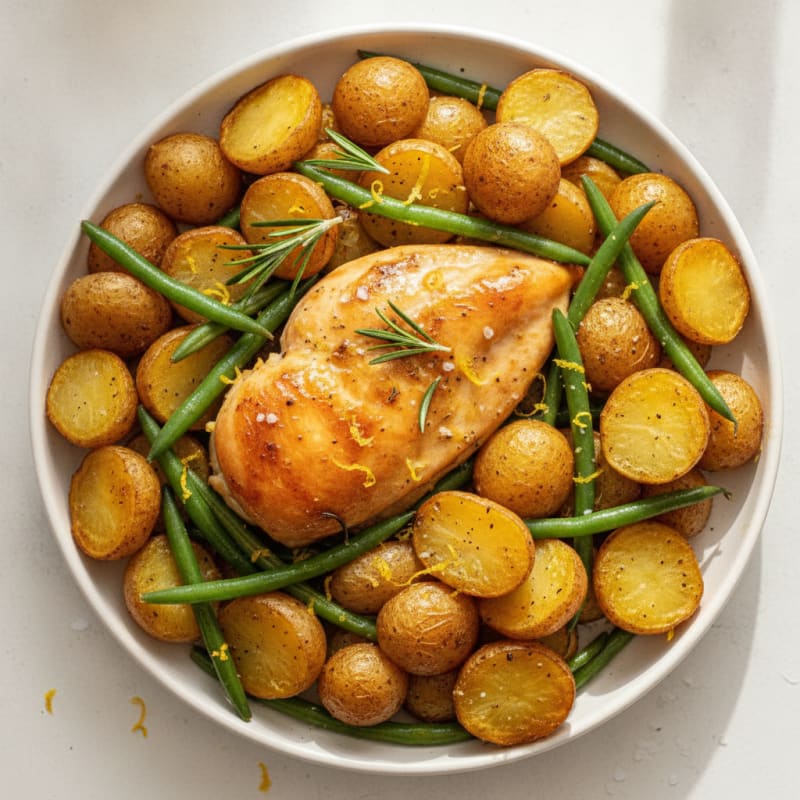 Lemon-Herb Roasted Chicken and Potatoes