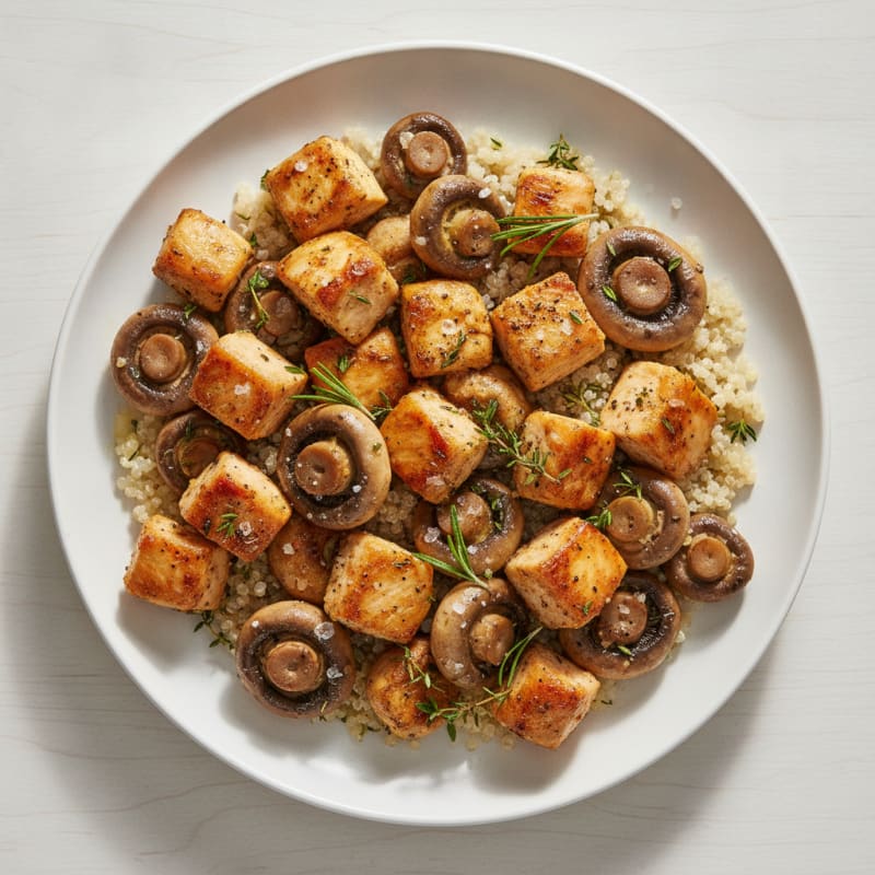 Garlic Butter Roasted Mushrooms with Herbs