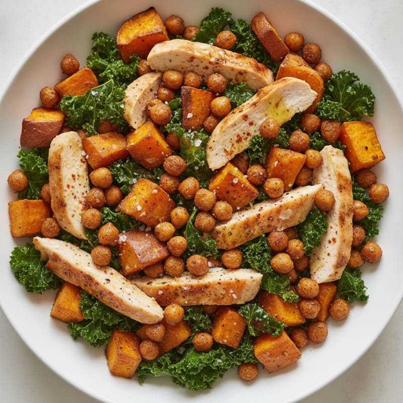 Roasted Sweet Potato & Chickpea Bowl