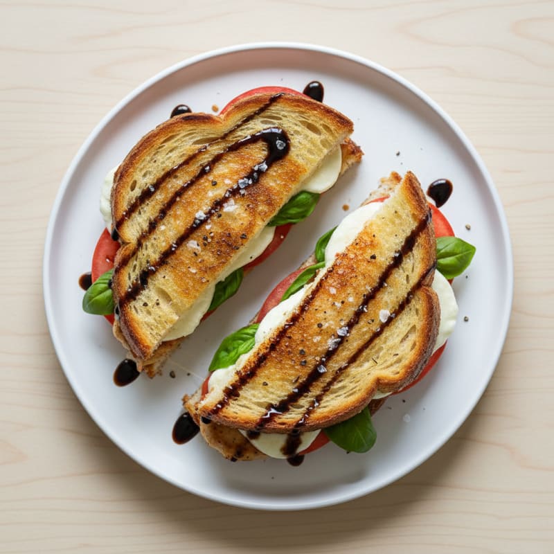 Golden Grilled Caprese Sandwich