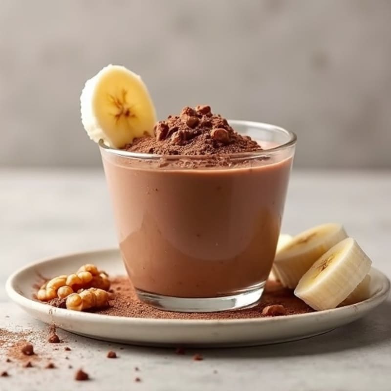Silky Chocolate Protein Pudding with Greek Yogurt