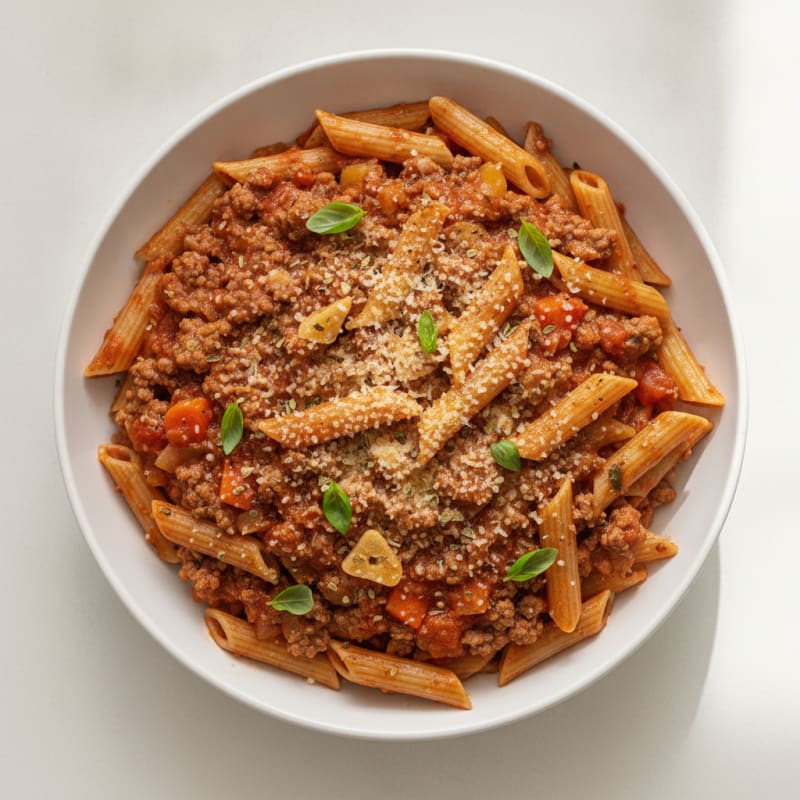 Savory Beef Ragu Pasta Bowl