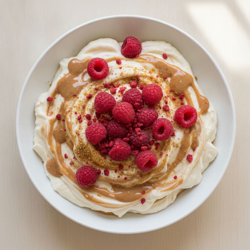 Silky Greek Yogurt Protein Mousse with Berries