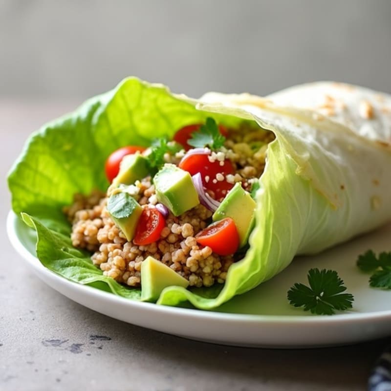 Creamy Avocado Turkey Lettuce Wrap