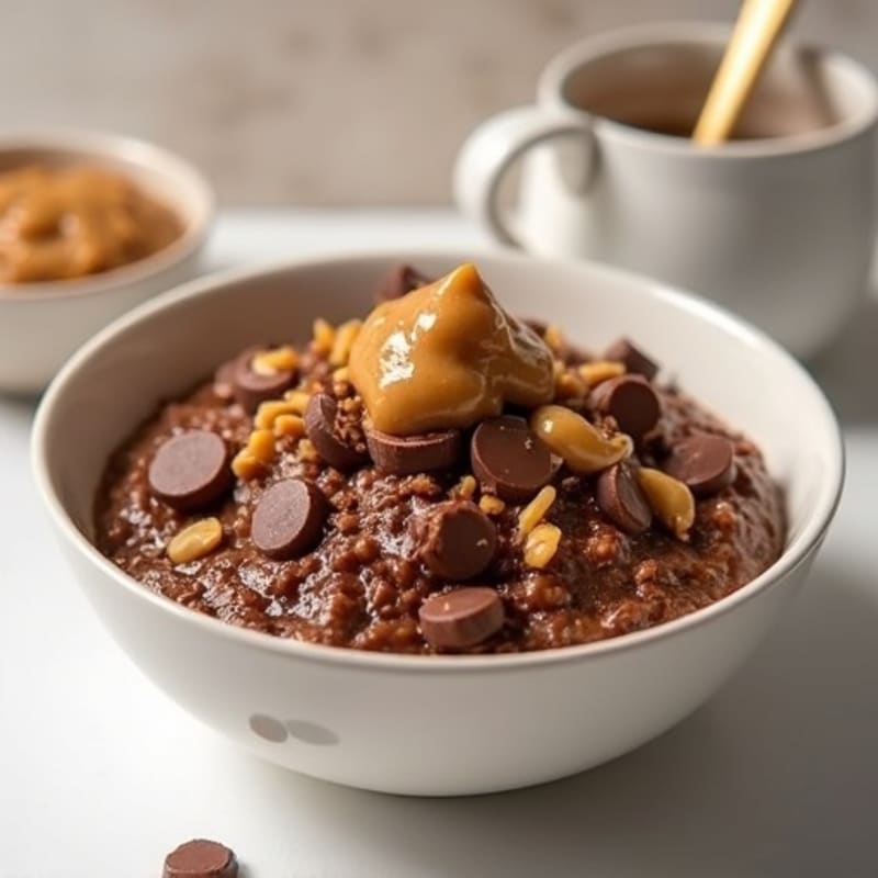 Creamy Chocolate Fudge Protein Oats