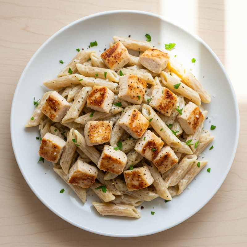 Garlic Parmesan Chicken Alfredo Pasta