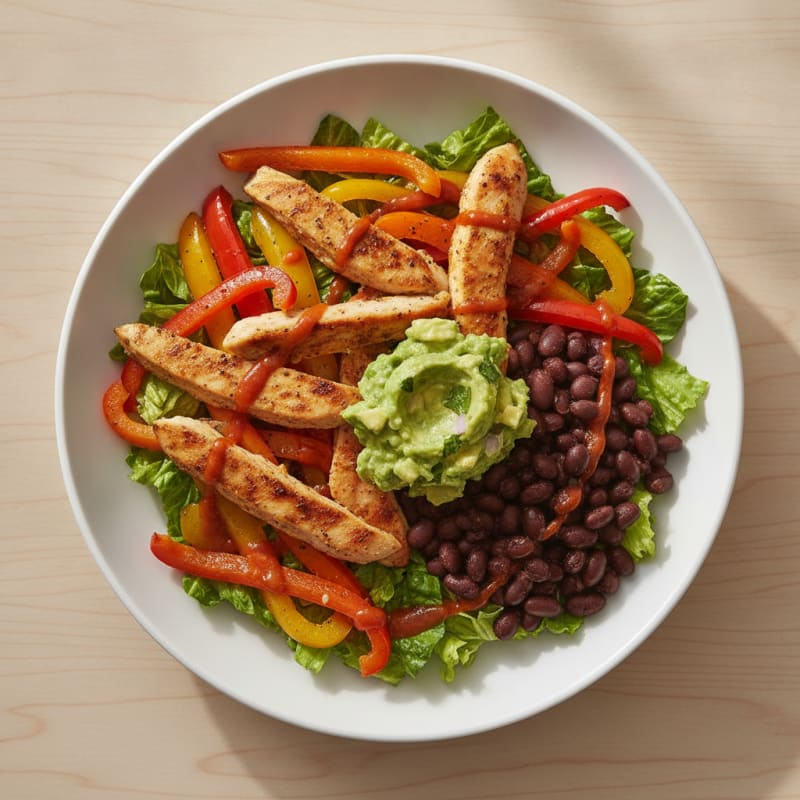 Chicken Taco Bowl with Zesty Avocado