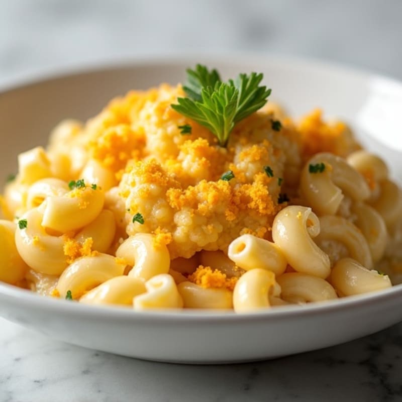 Protein-Packed Cauliflower Mac with Sharp Cheddar