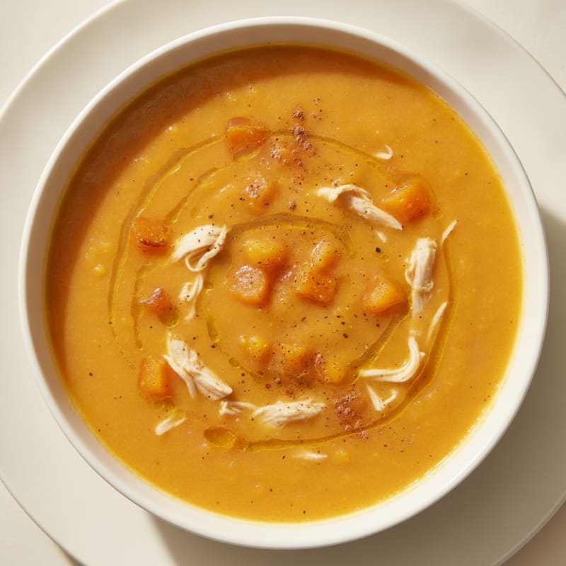 Roasted Butternut Squash Apple Soup