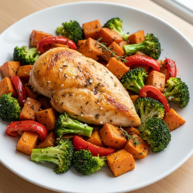 Garlic Herb Roasted Chicken and Vegetables