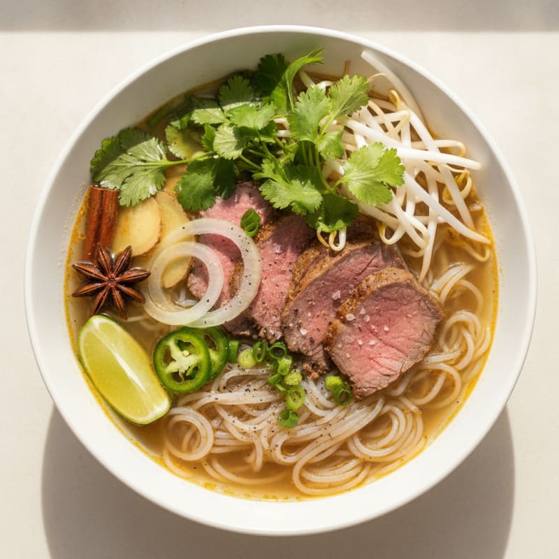 Vietnamese Beef Noodle Soup (Pho)