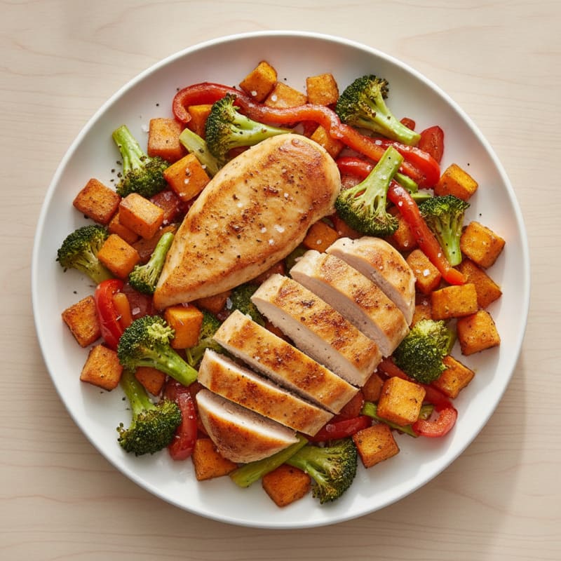 Chicken and Roasted Vegetable Medley