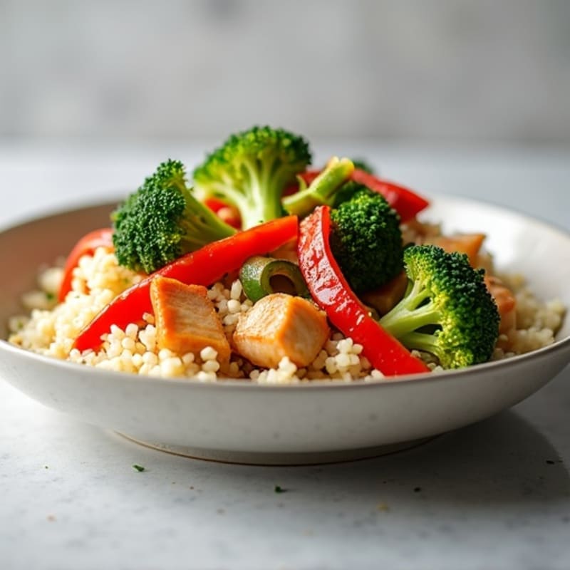Cauliflower Rice Chicken Stir-Fry