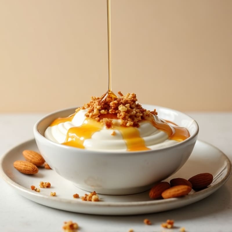 Protein-Packed Greek Yogurt with Honey Almonds