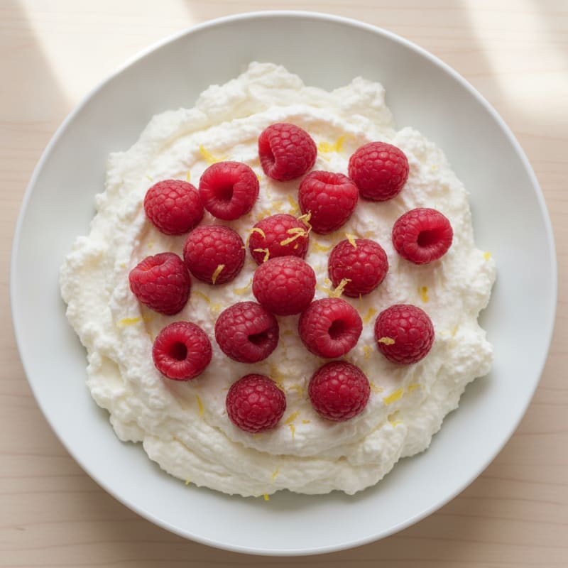 Greek Yogurt Protein Mousse with Fresh Berries