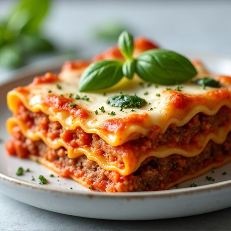 Creamy Lean Ground Beef and Ricotta Lasagna Bake