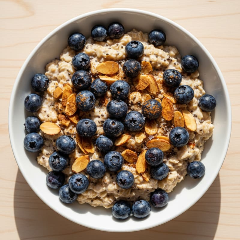 Blueberry Almond Overnight Oats