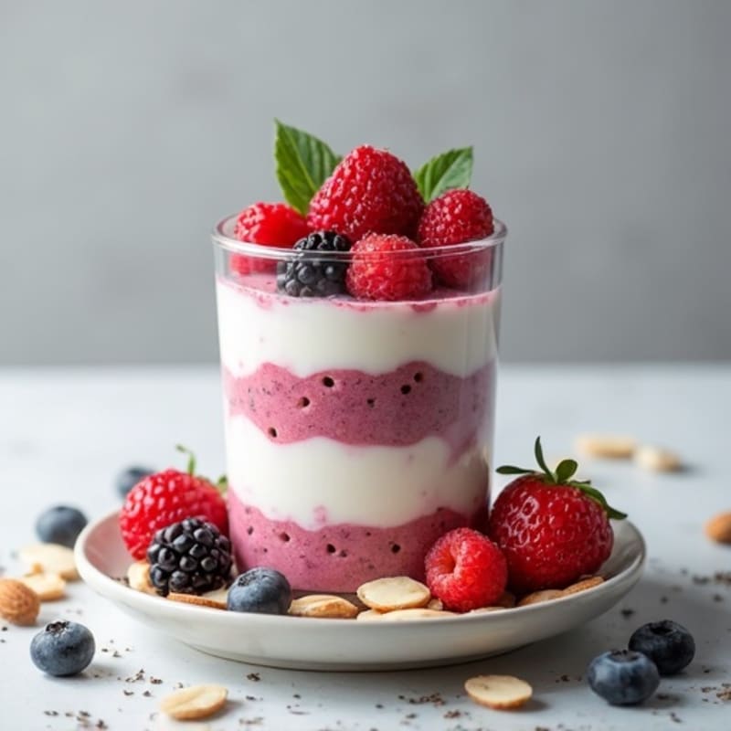 Creamy Greek Yogurt Protein Parfait with Mixed Berries