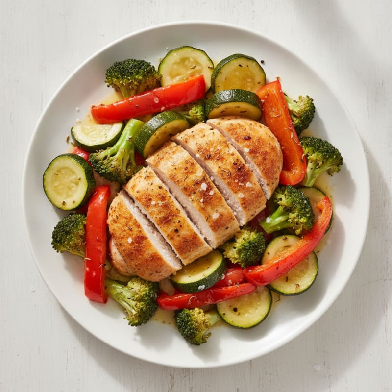 Lemon Herb Roasted Chicken and Veggies