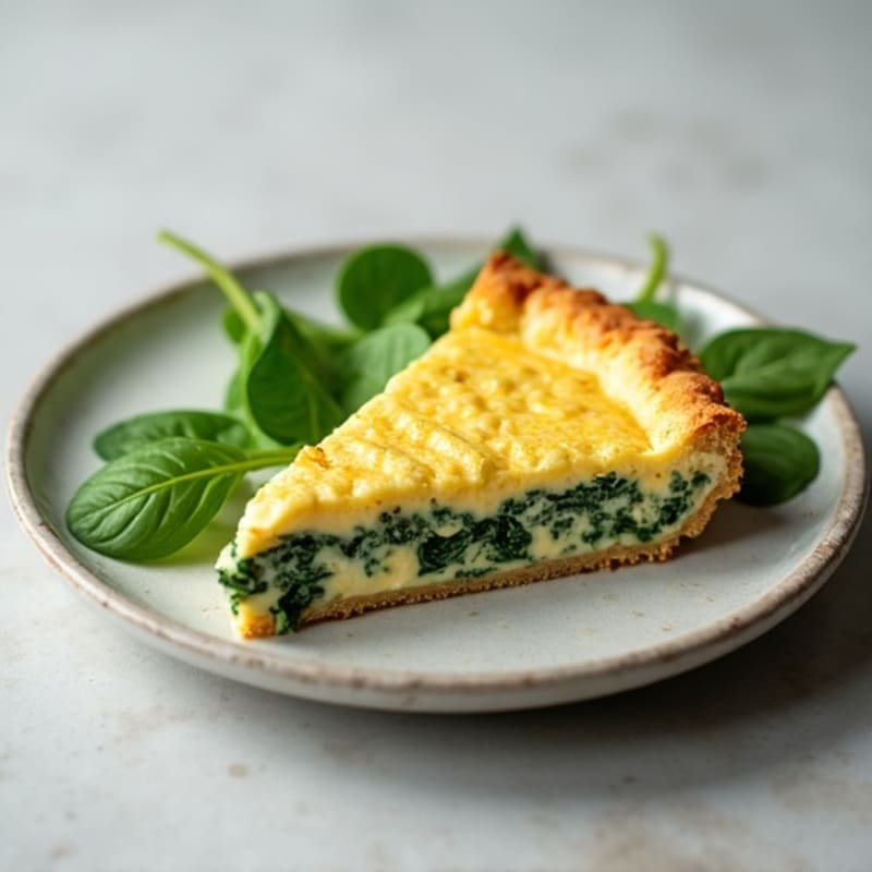 Creamy Cottage Cheese and Spinach Protein Pie