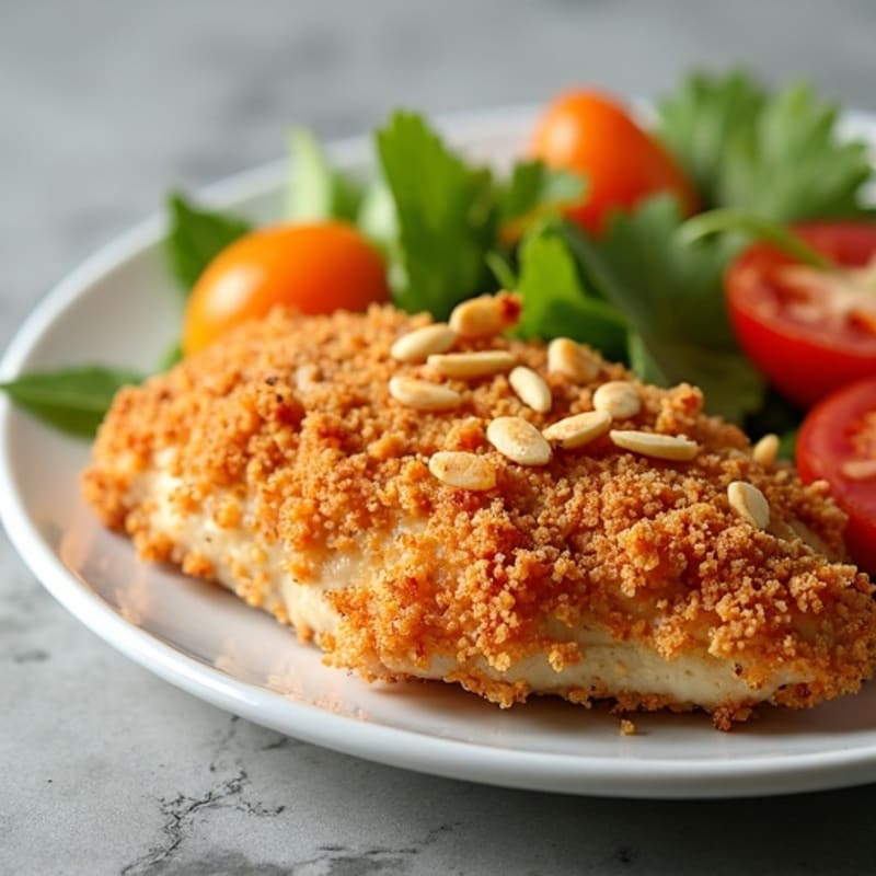 Oven-Baked Crispy Almond-Crusted Chicken