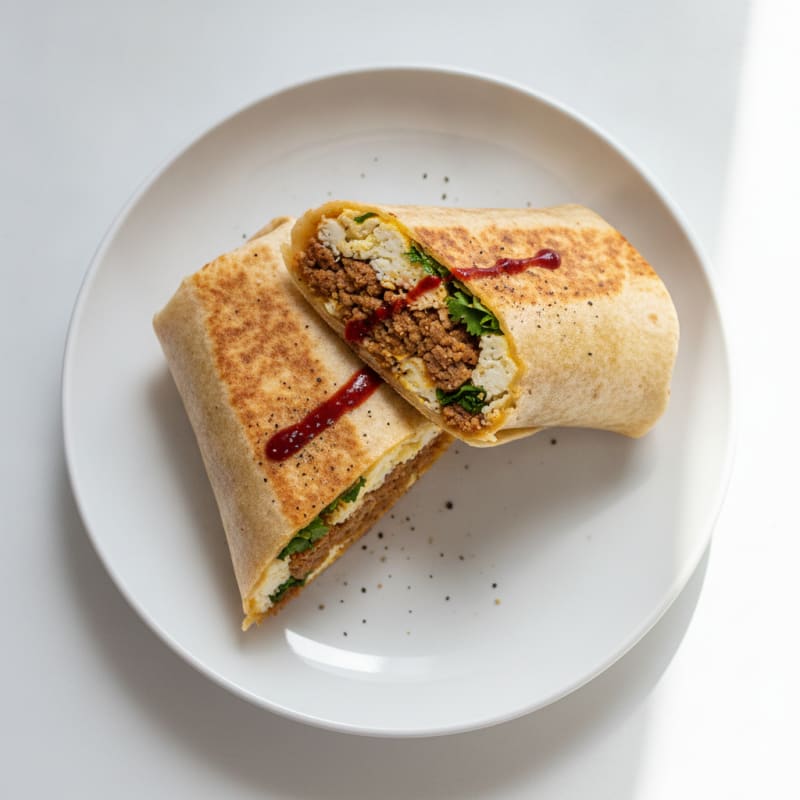 Smoky Chorizo and Egg Breakfast Wrap
