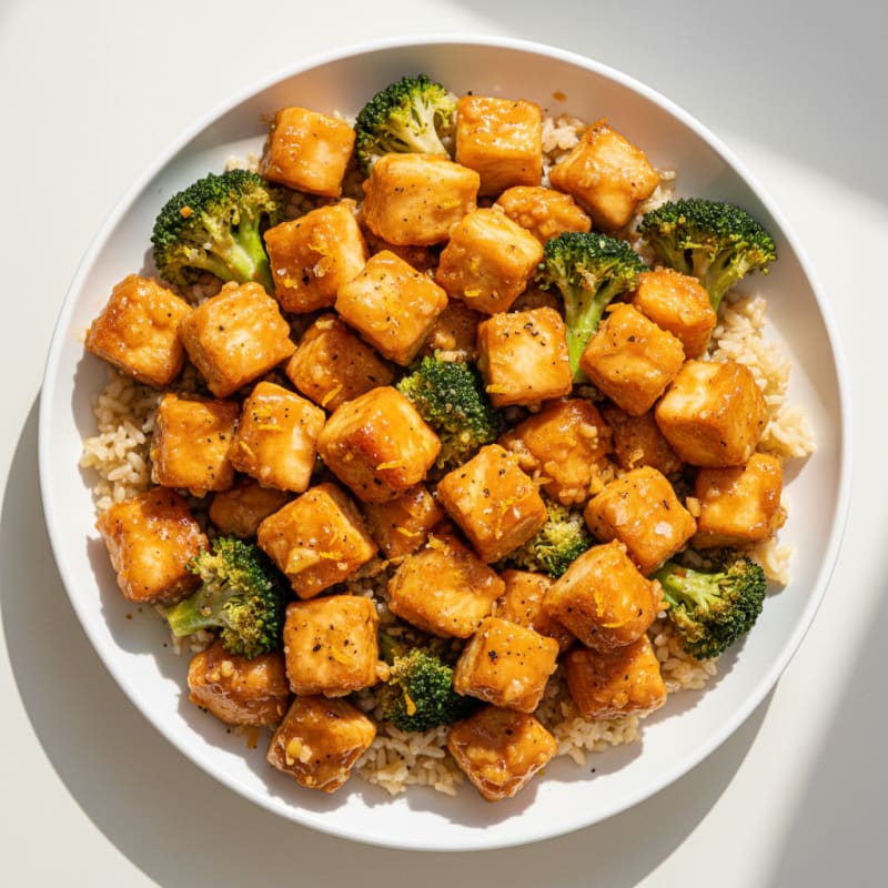 Baked Orange Chicken and Broccoli