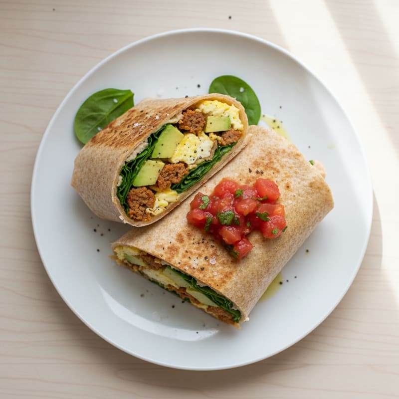 Hearty Breakfast Burrito with Chorizo