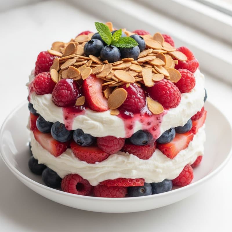 Creamy Greek Yogurt Protein Parfait with Mixed Berries