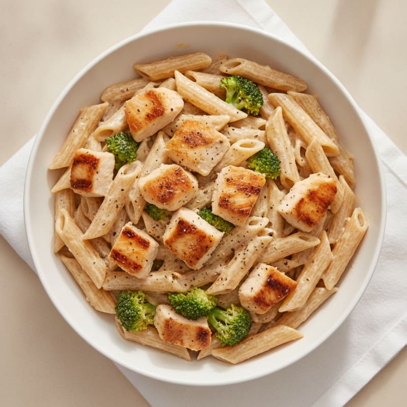 Garlic Parmesan Chicken Alfredo Pasta