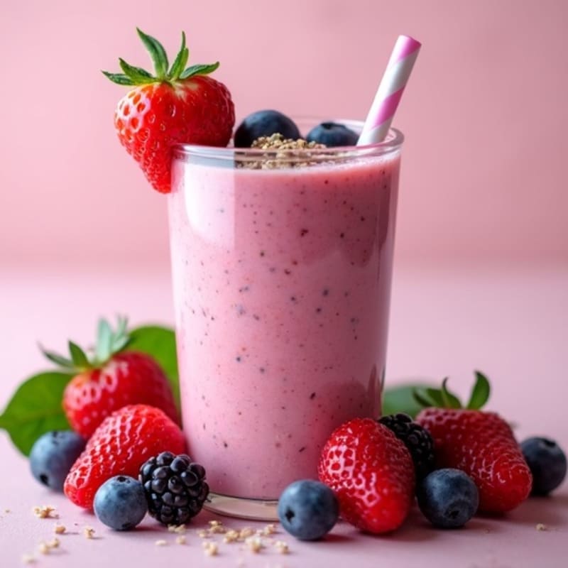 Protein-Packed Creamy Berry Smoothie