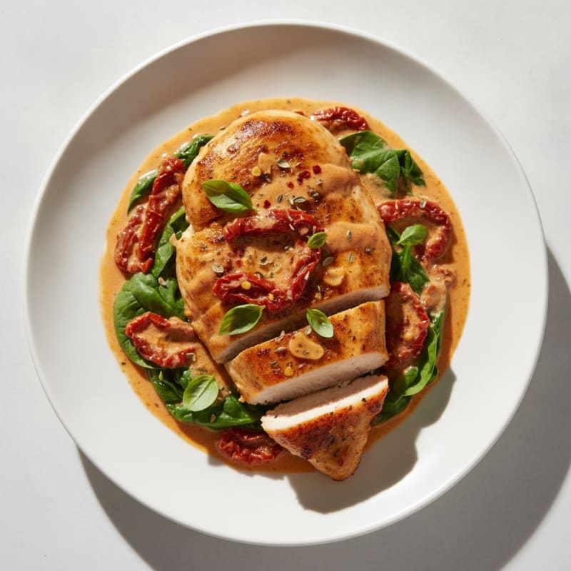 Sun-Dried Tomato Chicken with Creamy Sauce