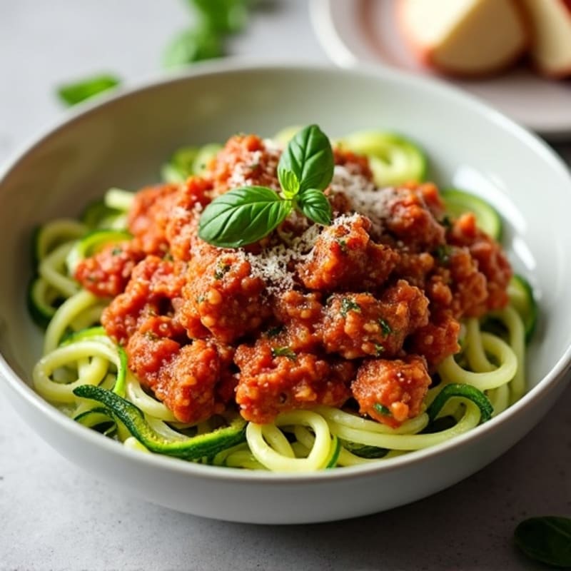 Protein-Packed Turkey Bolognese with Zucchini Noodles