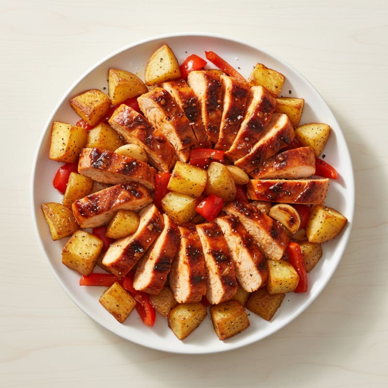 Spicy Chipotle Chicken and Crispy Roasted Potatoes