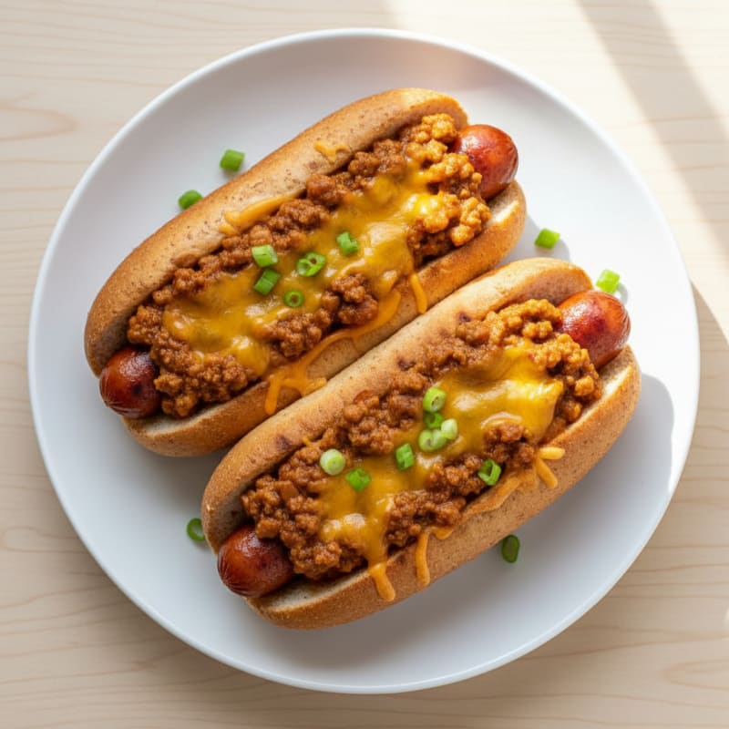 Crispy Chili Cheese Hot Dogs