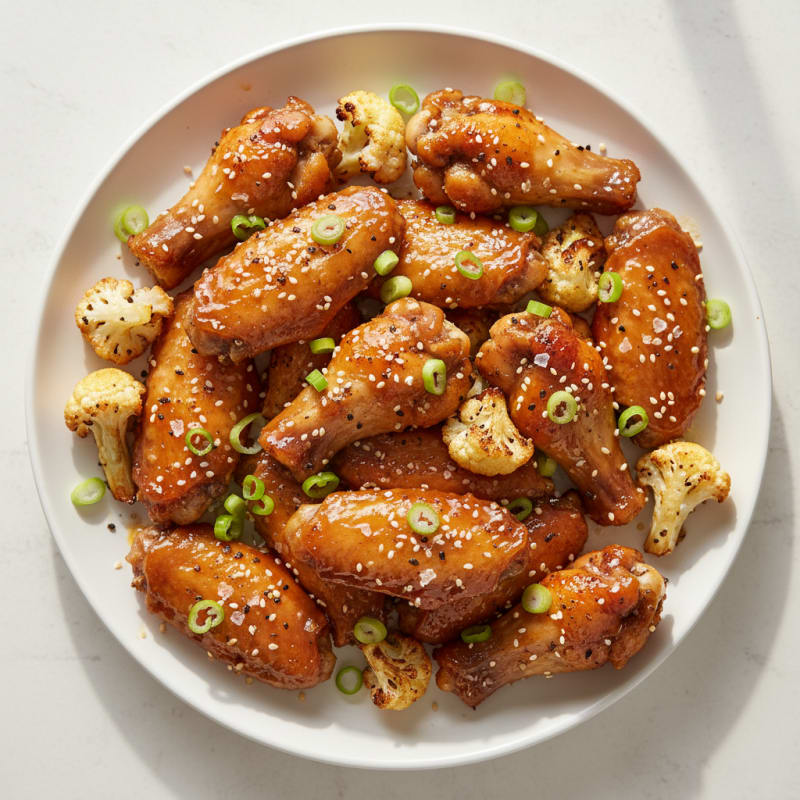 Honey-Garlic Glazed Chicken Wings